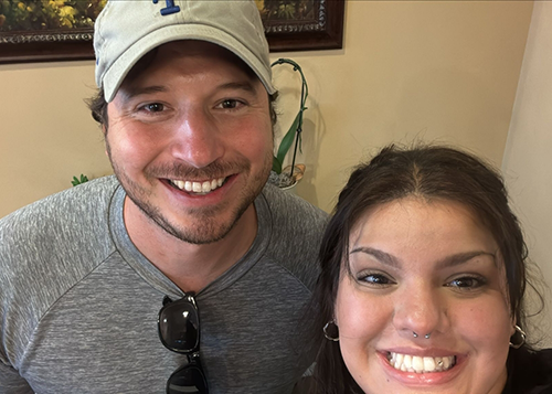 Close up of dental patients smiling